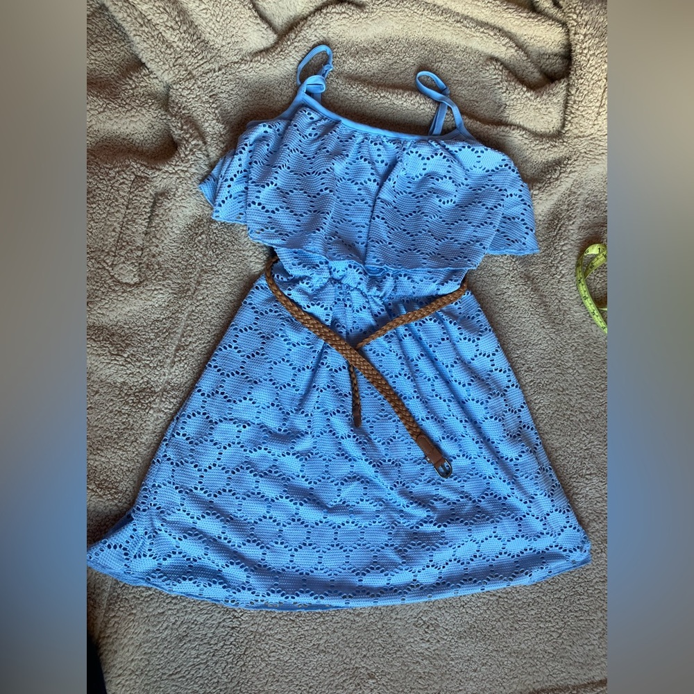 Bailey Blue Dress with Belt